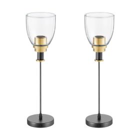 1-Light Pendant Light, 2 Pack, Kitchen Island Lights with Clear Glass Shade