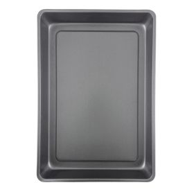 10.5 in x 15.4 in Nonstick Steel Lasagna Pan, Gray