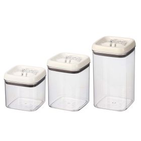 Canister Pack of 3, Flip-Tite Square Food Storage Container Set