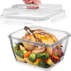 17 Cups / 132 Oz / 3900ml Large Glass Food Storage Containers I