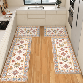 Boho Kitchen Rug Sets 3 Piece with Runner Non Slip Kitchen Rugs and Mats Washable Kitchen Mats for Floor Thick Kitchen Floor Mat Carpet Runner Ru