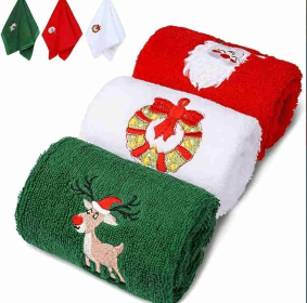 Christmas Hand Towels, Maxs Dish Towel Bathroom Kitchen
