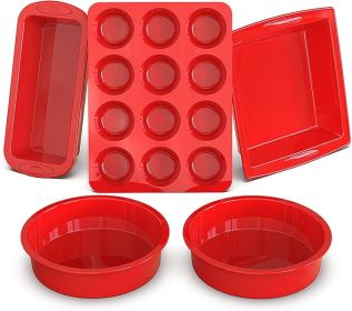 5-Piece Silicone Nonstick Silicone Bakeware Set
