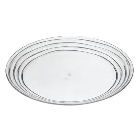 Designer Swirl 12" Acrylic Dinner Plates Set of 4