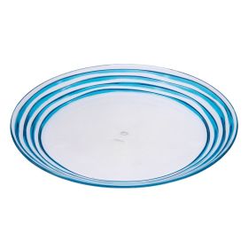 Designer Swirl 12" Acrylic Dinner Plates Set of 4,