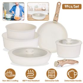 9Pcs Nonstick Cookware Set