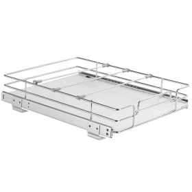 12.5"Wx16.5"Dx3.5"H Pull Out Cabinet Organizer, Heavy Duty Slide Out Pantry Shelves