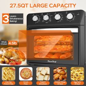 27.5QT 6-in-1 Air Fryer Toaster Oven