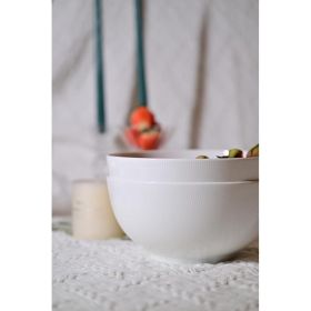 Setaria Bone China Dinnerware Set, 2 Pieces (Option: Ivory White)