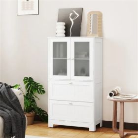 Freestanding Floor Storage Cabinet With Adjustable Shelf (Option: Defaulttitle)