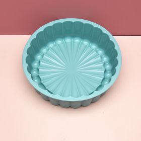 Silicone Round  Baking Pan (Color: green)